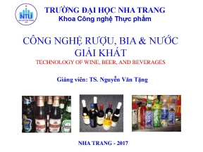 Giáo trình Công nghệ sản xuất rượu, bia và nước giải khát