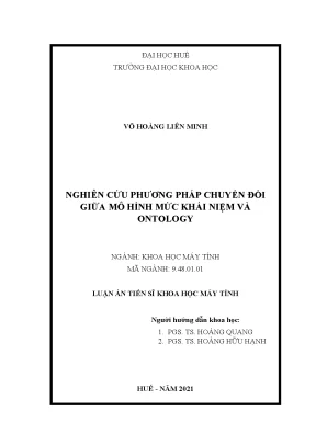 Chuyển đổi mô hình khái niệm sang ontology trong nghiên cứu khoa học máy tính