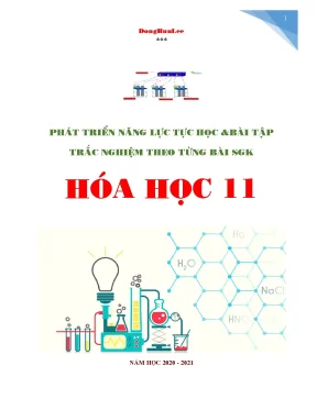 Trắc nghiệm Hóa học 11 - Sự điện li theo SGK có đáp án