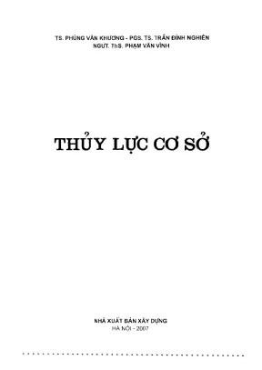 Giáo trình Thủy lực cơ sở - Phần 1 (2007)