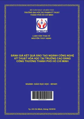 Đánh giá kết quả đào tạo ngành Công nghệ Kỹ thuật Hóa học