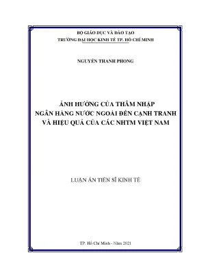 Ảnh hưởng thâm nhập ngân hàng nước ngoài đến NHTM Việt Nam