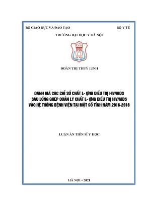 Đánh giá chỉ số chất lượng điều trị HIV/AIDS sau lồng ghép quản lý