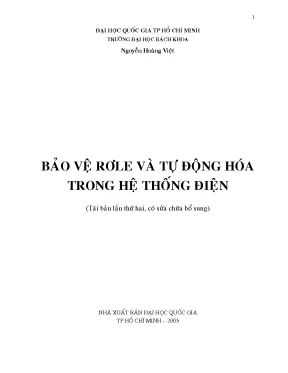 Bảo vệ rơle và tự động hóa trong hệ thống điện