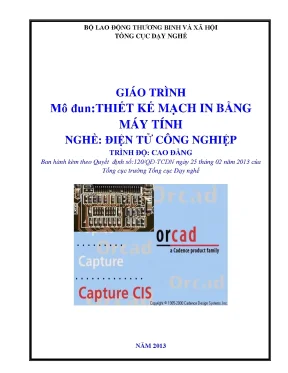 Giáo trình thiết kế mạch in bằng máy tính nghề điện tử