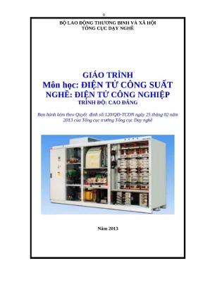 Giáo trình Điện tử công suất Cao đẳng CN