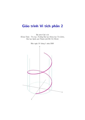 Giáo trình Vi tích phân 2 - Hàm nhiều biến & Tích phân