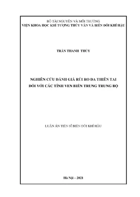 Đánh giá rủi ro đa thiên tai vùng ven biển Trung Trung Bộ