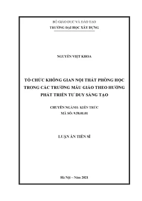 Tổ chức không gian nội thất phòng học mẫu giáo phát triển tư duy