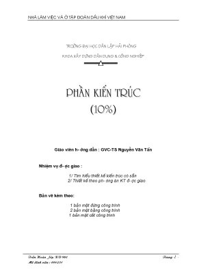 Thiết kế kiến trúc nhà làm việc tại Tập đoàn Dầu khí Việt Nam
