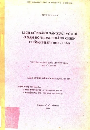 Sản xuất vũ khí Nam Bộ kháng chiến chống Pháp (1945-1954)