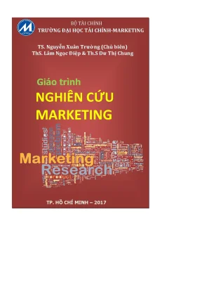 Giáo trình Nghiên cứu Marketing - Đại học Tài chính - Marketing