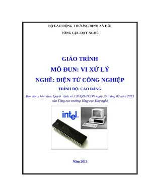 Giáo trình vi xử lý ngành điện tử công nghiệp trình độ cao đẳng