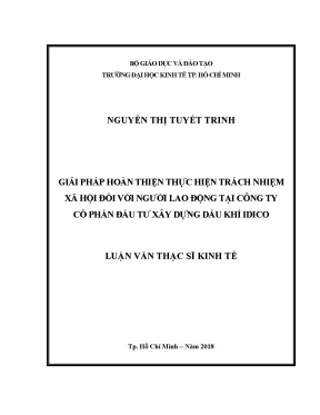 Hoàn thiện trách nhiệm xã hội với người lao động tại IDICO