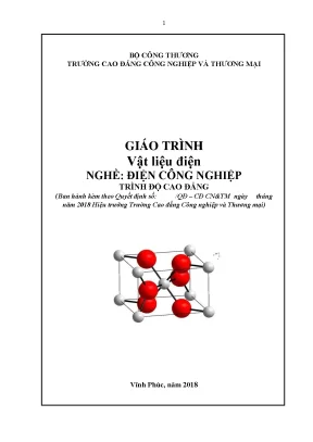 Giáo trình vật liệu điện nghề điện công nghiệp cđ công nghiệp và thương mại