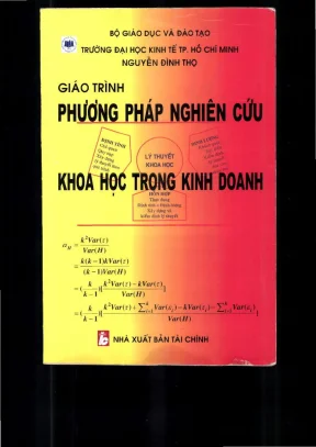 Giáo trình phương pháp nghiên cứu khoa học trong kinh doanh phần 1 đh kinh tế