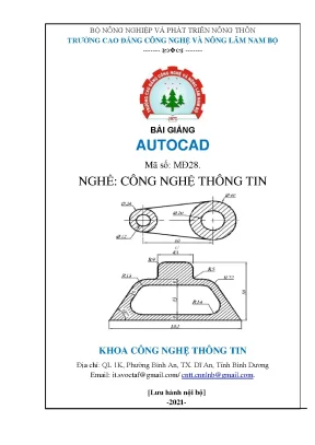 Giáo trình Autocad 2015 ngành Công nghệ thông tin