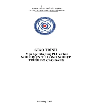 Giáo trình plc cơ bản ngành điện tử công nghiệp cđ công nghiệp hải phòng