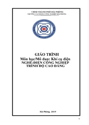 Giáo trình khí cụ điện ngành điện công nghiệp cđ công nghiệp hải phòng