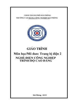 Giáo trình an toàn điện ngành điện công nghiệp cđ công nghiệp hải phòng