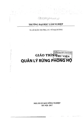 Giáo trình quản lý rừng phòng hộ phần 1 đh lâm nghiệp