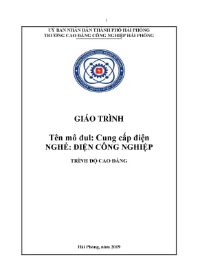 Giáo trình cung cấp điện ngành điện công nghiệp cđ công nghiệp hải phòng