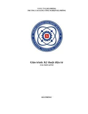 Giáo trình kỹ thuật điện tử cđ công nghiệp hải phòng