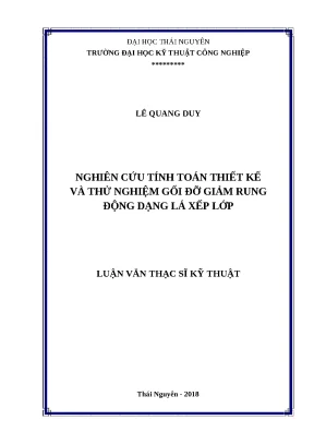 Nghiên cứu thiết kế gối đỡ giảm rung dạng lá xếp lớp