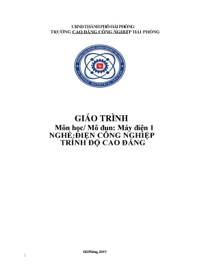 Giáo trình máy điện 1 ngành điện công nghiệp cđ công nghiệp hải phòng