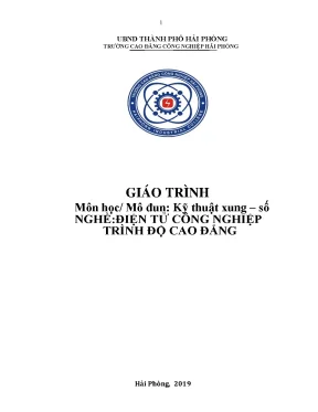 Giáo trình kỹ thuật xung số ngành điện tử công nghiệp cđ công nghiệp hải phòng