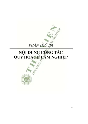 Giáo trình quy hoạch lâm nghiệp phần 2 đh lâm nghiệp