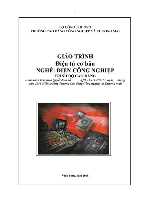 Giáo trình điện tử cơ bản nghề điện công nghiệp cđ công nghiệp và thương mại