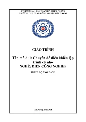 Giáo trình chuyên đề điều khiển lập trình cỡ nhỏ ngành điện công nghiệp cđ công nghiệp hải phòng