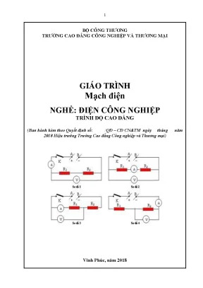 Giáo trình mạch điện nghề điện công nghiệp cđ công nghiệp và thương mại