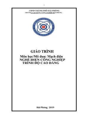 Giáo trình mạch điện ngành điện công nghiệp cđ công nghiệp hải phòng