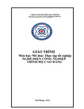 Giáo trình thực tập tốt nghiệp ngành điện công nghiệp cđ công nghiệp hải phòng