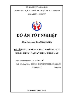 Đồ án đồ án đề tài ứng dụng plc điều khiển robot delta phân loại sản phẩm theo màu