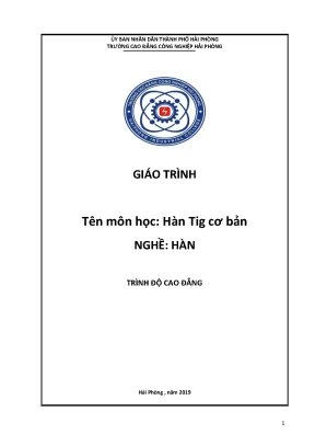 Giáo trình hàn tig nâng cao nghề hàn cđ công nghiệp hải phòng