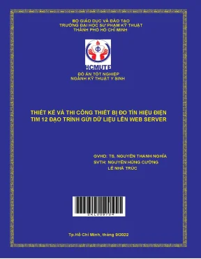 Thiết bị đo tín hiệu điện tim 12 đạo trình lên web server