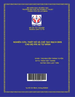 Nghiên cứu thiết kế chế tạo mạch BMS cho pin xe tự hành