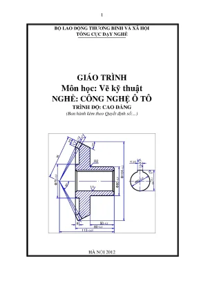 Giáo trình vẽ kỹ thuật nghề công nghệ ô tô