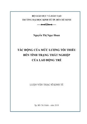 Tài liệu luận văn tác động của mức lương tối thiểu đến tình trạng thất nghiệp