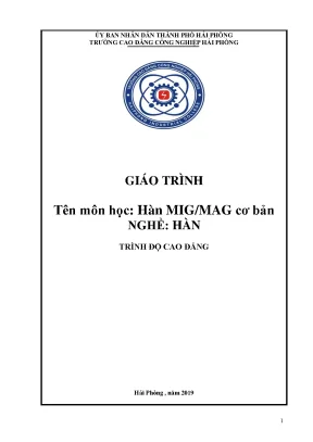 Giáo trình hàn migmag cơ bản nghề hàn cđ công nghiệp hải phòng