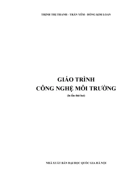 Giao trinh cong nghe moi truongdhqghn