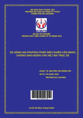 So sánh hai phương pháp điều khiển cân bằng chống giao động cho hệ cần trục 2d