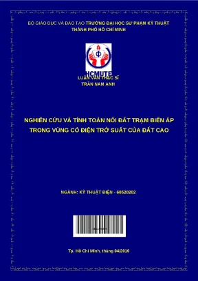 Tính toán nối đất trạm biến áp vùng điện trở suất đất cao