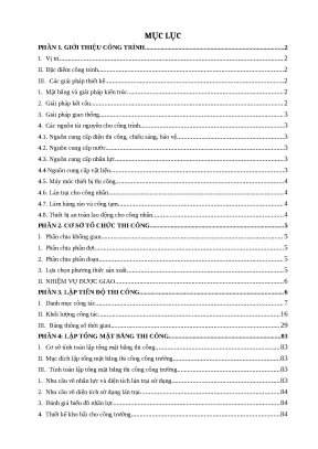 Thuyết minh đồ án tổ chức thi công gvhd ths trịnh tuấn