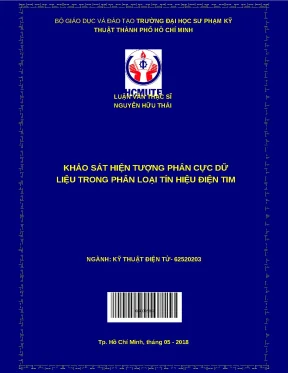 Luận văn thạc sĩ khảo sát hiện tượng phân cực dữ liệu trong phân loại tín hiệu điện tim