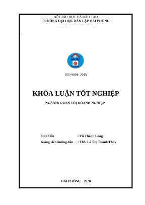Nguồn nhân lực tại công ty chi nhánh bưu chính viettel hải phòng tổng công ty cp bưu chính viettel khóa luận tốt nghiệp đại học hệ chính quy