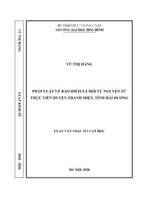 Pháp luật BHXH tự nguyện: Thực tiễn H. Thanh Miện, Hải Dương